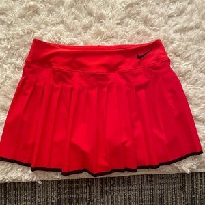 Nike Red Pleated Tennis Skirt